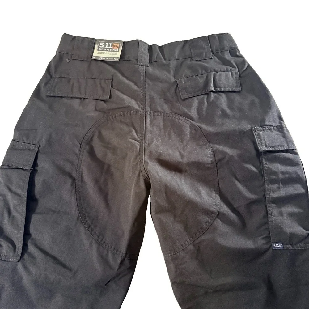 511 Tactical Pants Mens Large Long Black Ripstop Relaxed Fit TDU Cargo Workwear